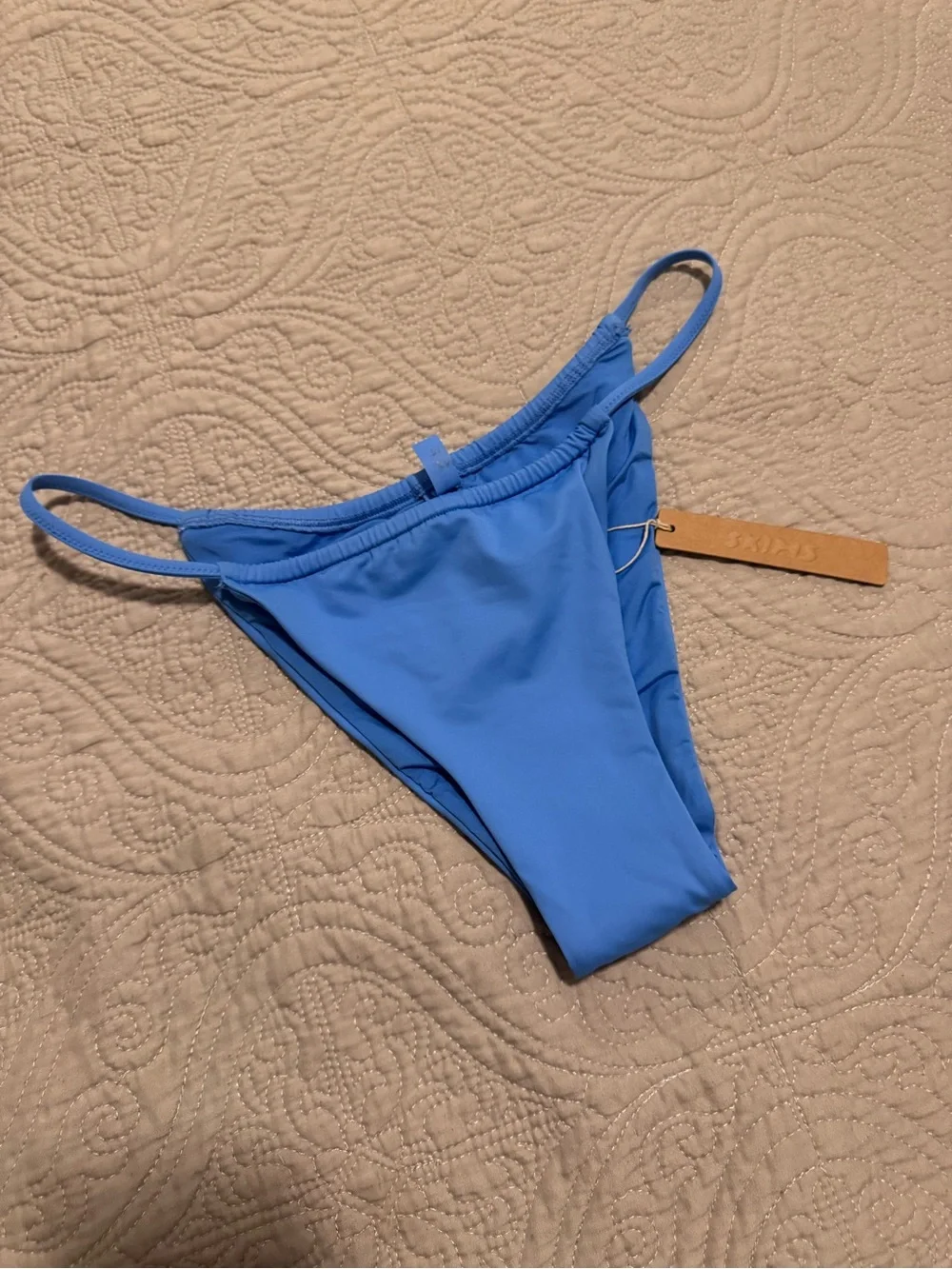 NWT SKIMS Blue String Bikini Bottom